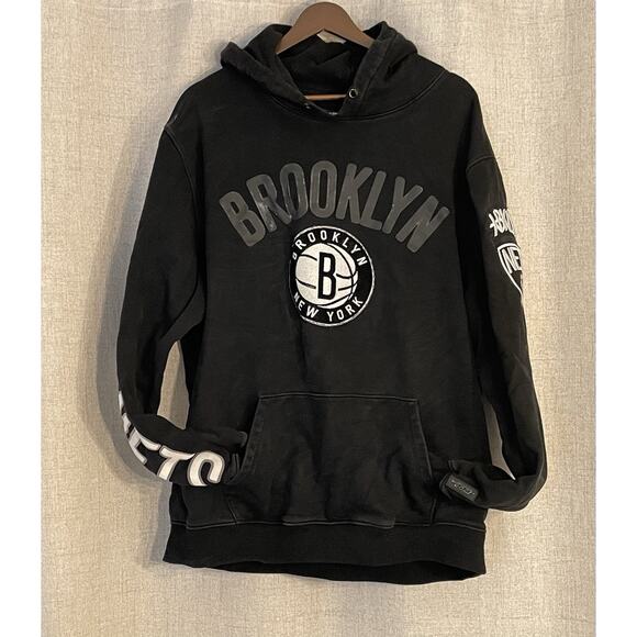 Brooklyn Nets Pro Standard Team Pullover Hoodie Black Men's Size XXL - Picture 1 of 9
